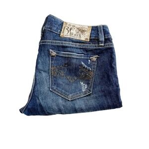 Rerock Express Skinny Jeans Dark Wash Denim Jeans SZ27 / 4